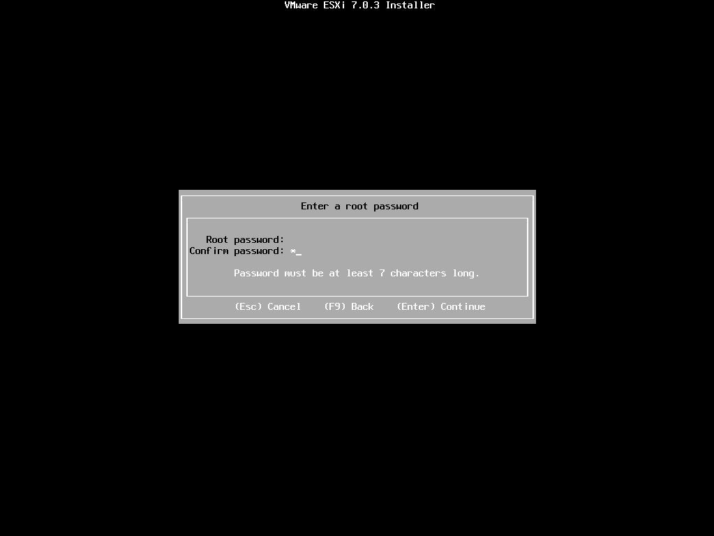 VMware ESXi 7.0部署